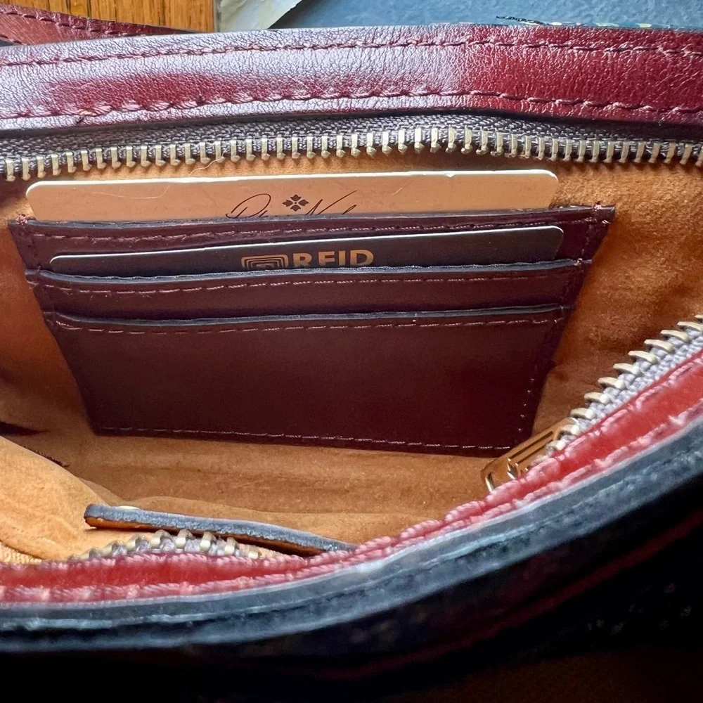 Patricia Nash Dovera Leather Phone Crossbody Bag